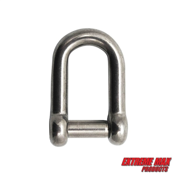 Extreme Max Extreme Max 3006.8396 BoatTector Stainless Steel D Shackle with No-Snag Pin - 5/16" 3006.8396 - main